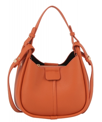 Pebble 2-way Satchel Crossbody Bag GL-0178-M RUST